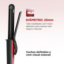 Modelador de Cachos Mondial Red Infinity EM-12 25mm Cerâmica 210°C Bivolt