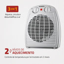 Aquecedor Termoventilador Mondial A-08 1500W 127V — 2 em 1: Aquece no Inverno e Ventila no Verão