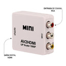 Conversor de Vídeo RCA AV para HDMI - Liga DVD, Vídeo Game e Aparelhos Antigos na TV Nova