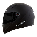 Capacete Integral LS2 FF358 Classic Monocolor — Preto Fosco, Viseira Flat Anti-Riscos, 4 Estrelas SHARP, Certificado Inmetro