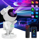 Projetor Astronauta Galaxy - Luminária LED de Nebulosa e Estrelas com Bluetooth, Controle Remoto e Rotação 360°