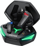 Fone de Ouvido Bluetooth TWS Gamer - LED RGB, Microfone e Baixa Latência