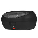 Baú de Moto Pro Tork Smart Box 2 45 Litros com Base e Chave — Bauleto Universal Preto com Lente Refletiva e Defletor