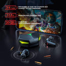 Fone de Ouvido Bluetooth TWS Gamer - LED RGB, Microfone e Baixa Latência