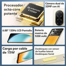 Smartphone Xiaomi POCO C71 128GB 4GB RAM Dual SIM — Tela 6.88" 120Hz, Câmera 32MP, Bateria 5200mAh — Preto (Novo, Lacrado, Garantia, Versão Global)