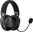 Headset Gamer Sem Fio Havit Fuxi-H3 — 2.4GHz Latência 24ms + Bluetooth + Cabo (Quad-Mode), Driver 40mm, Microfone Removível, Até 26h de Bateria — Preto