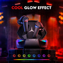 Fone de Ouvido Bluetooth TWS Gamer - LED RGB, Microfone e Baixa Latência