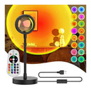 Luminária Pôr-do-Sol Sunset - Projetor de Luz Ambiente LED USB Giratório