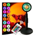 Luminária Pôr-do-Sol Sunset - Projetor de Luz Ambiente LED USB Giratório