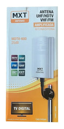 Antena Digital Interna Amplificada - Sinal HDTV/UHF, Pega Canais de TV Aberta sem Mensalidade