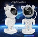 Projetor Astronauta Galaxy - Luminária LED de Nebulosa e Estrelas com Bluetooth, Controle Remoto e Rotação 360°