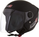 Capacete Aberto Pro Tork New Liberty Three — Preto Fosco, Viseira Cristal 2 mm, Certificado Inmetro