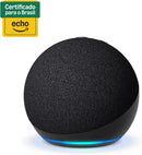Amazon Echo Dot 5ª Geração Smart Speaker com Alexa — Alto-falante de 44 mm, Sensor de Temperatura, Wi-Fi Dual Band — Preto