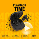 Fone de Ouvido Bluetooth QCY T13 TWS Original — Até 40h de Bateria, 4 Microfones ENC, Touch e App QCY — Preto