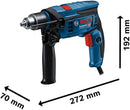 Furadeira de Impacto Bosch GSB 13 RE 750W 1/2 Pol com Maleta — Professional, 127V ou 220V