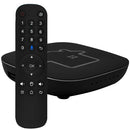 Controle remoto com microfone à frente do aparelho