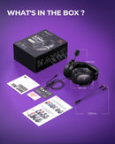 Headset Gamer Havit H2002d — Drivers 53mm, Microfone Destacável, P3 3,5mm Multiplataforma (PC/PS4/PS5/Xbox/Switch)