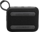 Caixa de Som Bluetooth JBL Go 4 Original — JBL Pro Sound, IP67 À Prova D'água e Poeira, Até 7h de Bateria e Auracast — Preta