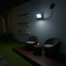 Kit 2 Refletores Solares LED 300W com Sensor de Presença — Painel Solar Próprio, IP66, 6500K Branco Frio