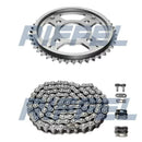 Kit Relação Riffel com Retentor CG 160 Titan/Fan/Start/Cargo (2016 em diante) — Coroa 44 + Pinhão 15 + Corrente 428H x 118 O-Ring