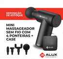 Pistola de Massagem Muscular Recarregável - Massageador de Percussão 30 Níveis e 6 Ponteiras
