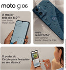 Smartphone Motorola Moto G06 128GB 4GB RAM — Tela 6.9" 120Hz, Câmera 50MP, Bateria 5200mAh — Azul Marinho (Novo, Lacrado, Garantia)