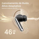 Fone Bluetooth QCY HT08 MeloBuds Pro ANC Original — Cancelamento Ativo de Ruído até 46dB, Hi-Res LDAC, Multiponto, Até 34h de Bateria — Preto