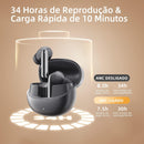 Fone Bluetooth QCY HT08 MeloBuds Pro ANC Original — Cancelamento Ativo de Ruído até 46dB, Hi-Res LDAC, Multiponto, Até 34h de Bateria — Preto