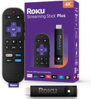 Roku Streaming Stick Plus 4K 2025 — Dispositivo de Streaming 4K HDR10+ com Controle Remoto por Voz (Modelo 3830)