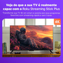 Roku Streaming Stick Plus 4K 2025 — Dispositivo de Streaming 4K HDR10+ com Controle Remoto por Voz (Modelo 3830)