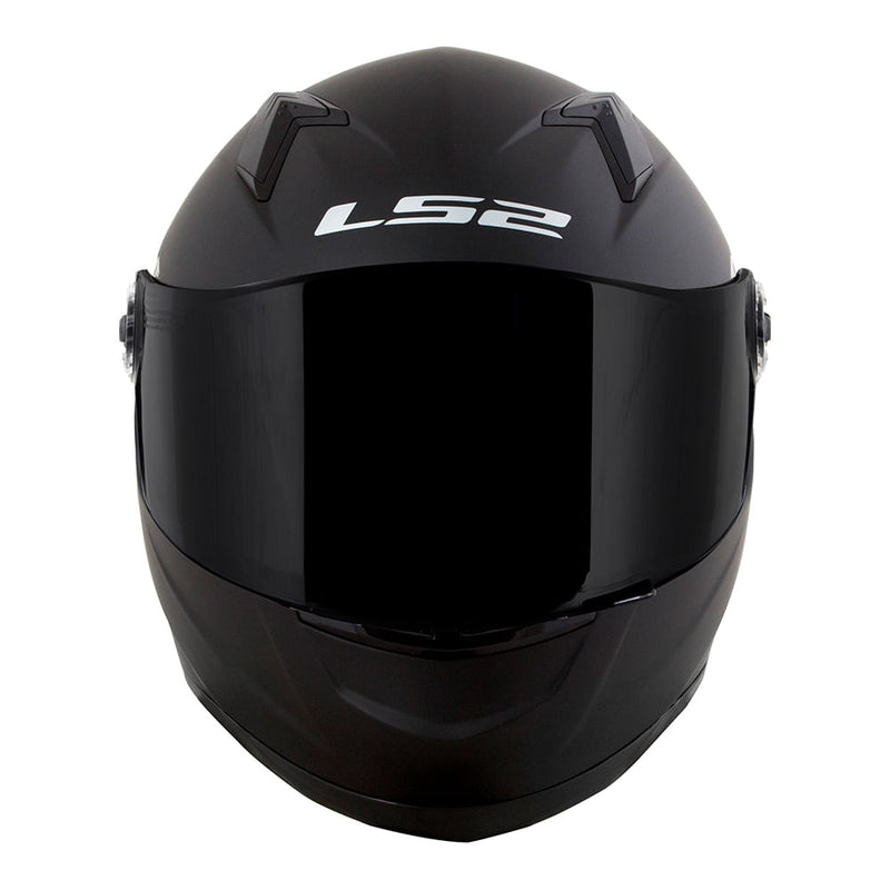 Capacete Integral LS2 FF358 Classic Monocolor — Preto Fosco, Viseira Flat Anti-Riscos, 4 Estrelas SHARP, Certificado Inmetro