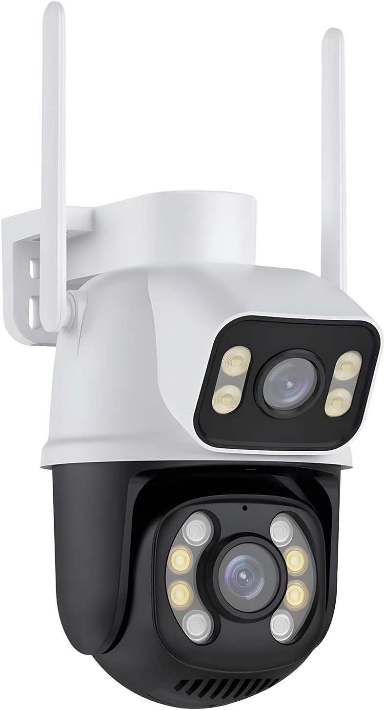 Câmera de Segurança Wi-Fi Externa Full HD com lente dupla, visão noturna e proteção IP66