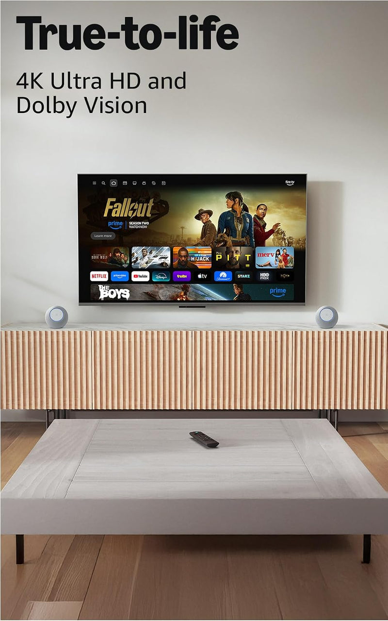 Fire TV Stick 4K Max (2ª Geração) 16GB com Wi-Fi 6E, Dolby Vision/Atmos e Alexa — O Stick Mais Rápido da Linha Fire TV