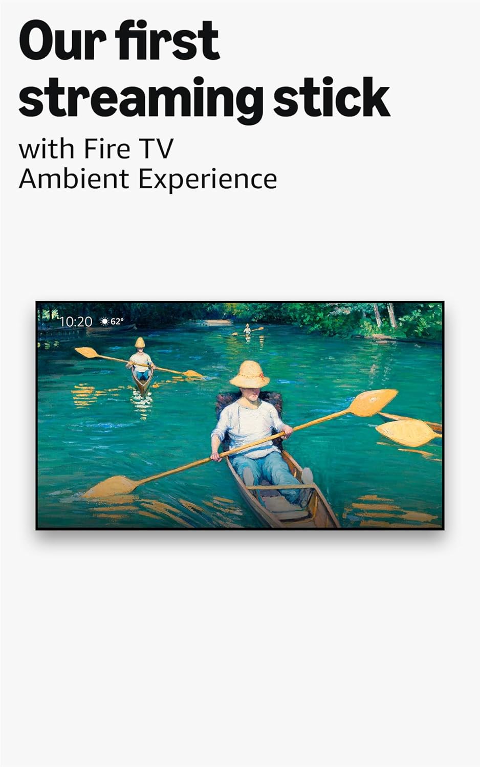 Fire TV Ambient Experience exibindo obra de arte na TV com o Fire TV Stick 4K Max