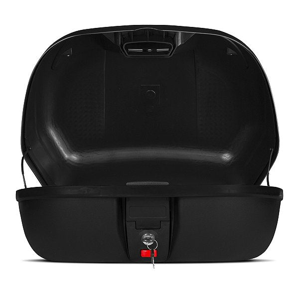 Baú de Moto Pro Tork Smart Box 2 45 Litros com Base e Chave — Bauleto Universal Preto com Lente Refletiva e Defletor