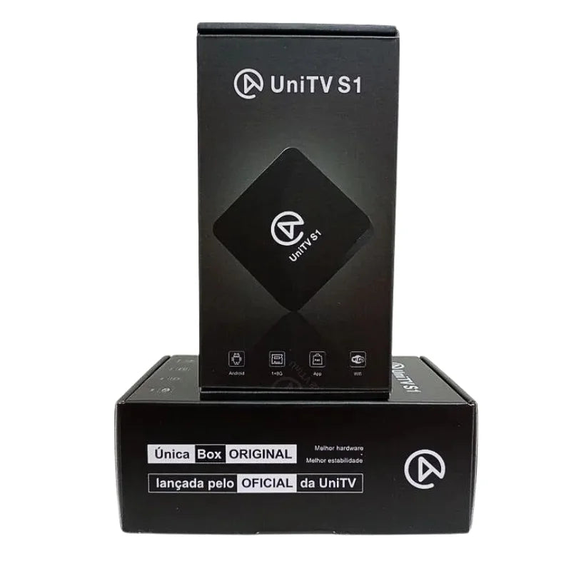 TV Box UniTV S1 4K - Android, 8GB, Wi-Fi e Saída HDMI