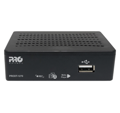 Conversor Digital de TV Proeletronic PRODT-1270 Full HD (HDMI, A/V, Gravação USB)