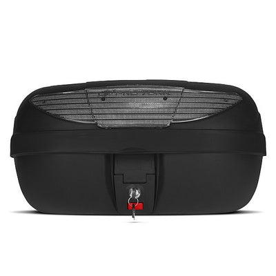 Baú de Moto Pro Tork Smart Box 2 45 Litros com Base e Chave — Bauleto Universal Preto com Lente Refletiva e Defletor