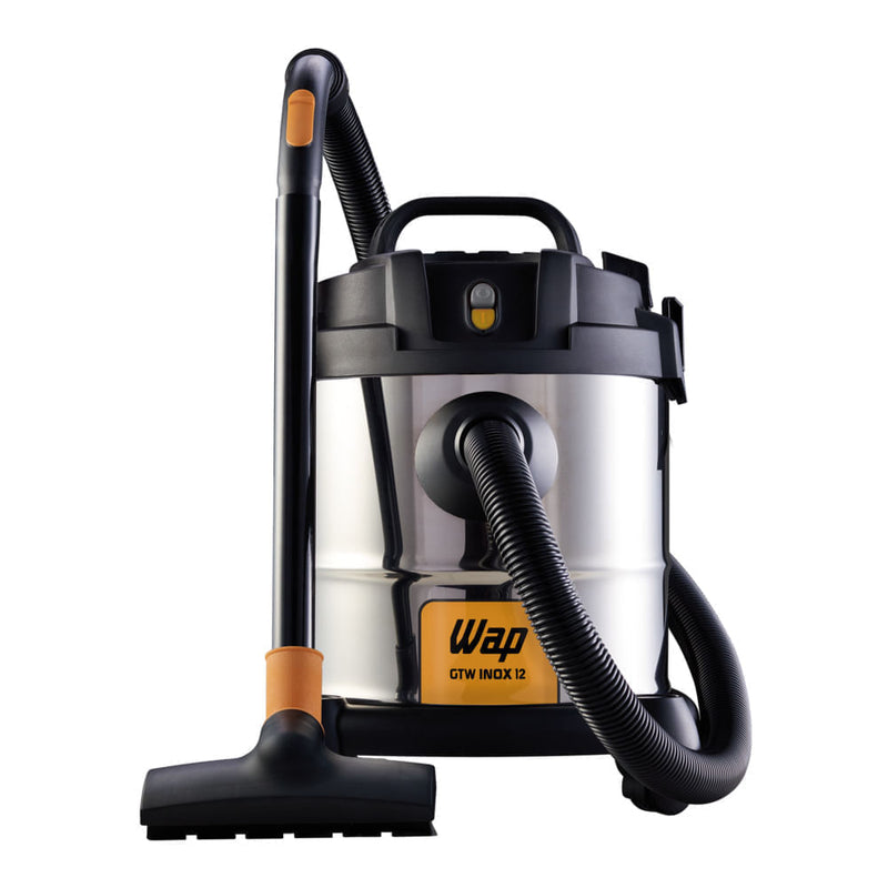 Aspirador de Pó e Água WAP GTW Inox 12 Litros 1400W Tambor Inox com Função Sopro — 127V ou 220V