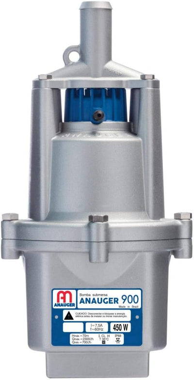 Bomba Submersa Anauger 900 5G 450W para Poço e Cisterna — Eleva até 70 Metros, 110V ou 220V