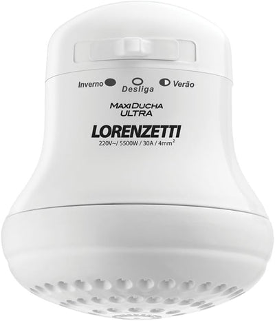 Chuveiro Lorenzetti Maxi Ducha Ultra 5500W 3 Temperaturas Branco — 127V ou 220V