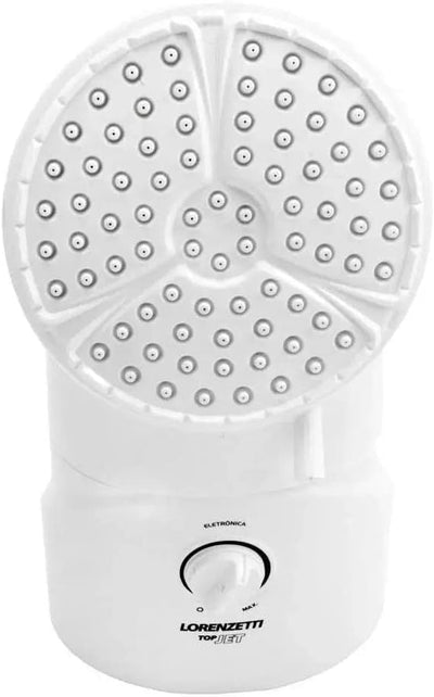 Ducha Lorenzetti Top Jet Eletrônica 7500W 220V — Controle Gradual de Temperatura, Branca
