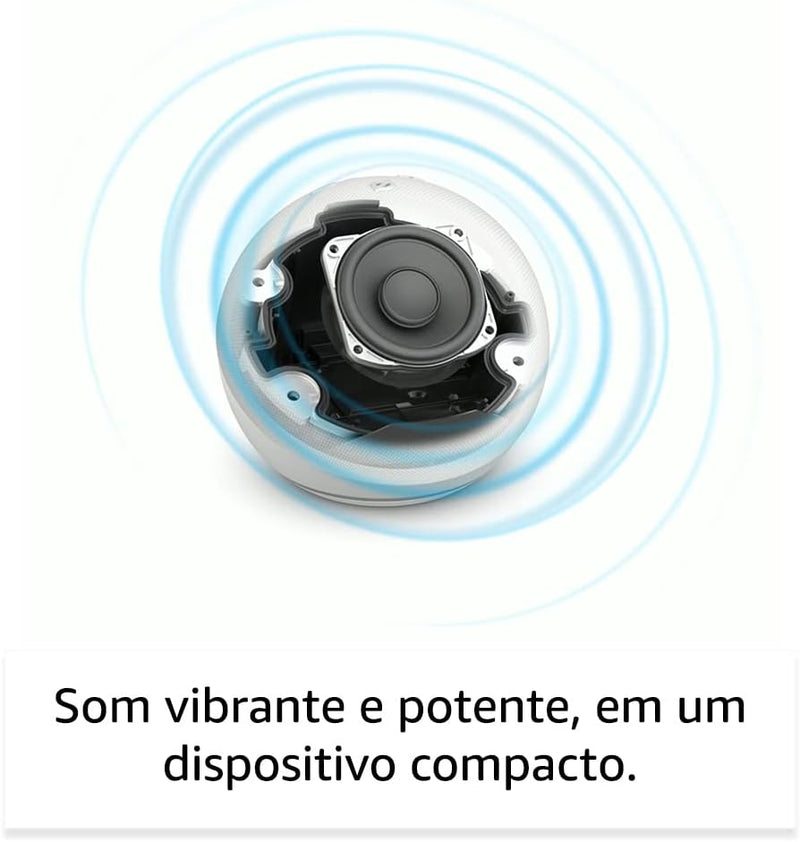 Amazon Echo Dot 5ª Geração Smart Speaker com Alexa — Alto-falante de 44 mm, Sensor de Temperatura, Wi-Fi Dual Band — Preto