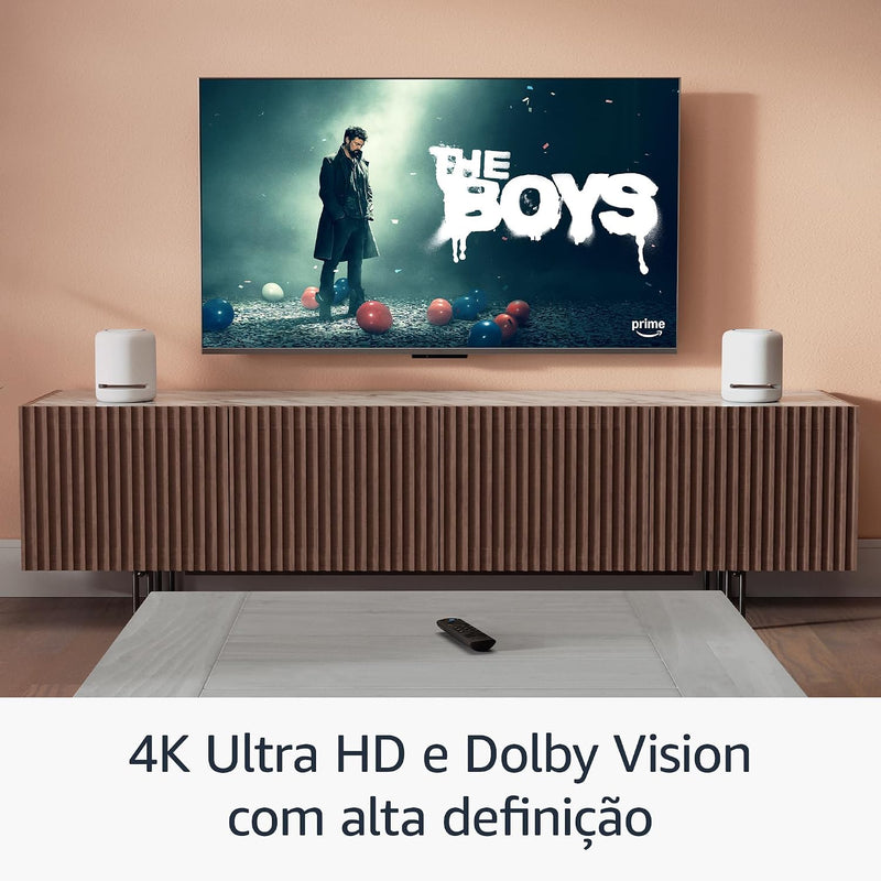 Fire TV Stick 4K (2ª Geração) com Wi-Fi 6, Dolby Vision/Atmos e Alexa — Streaming 4K Ultra HD