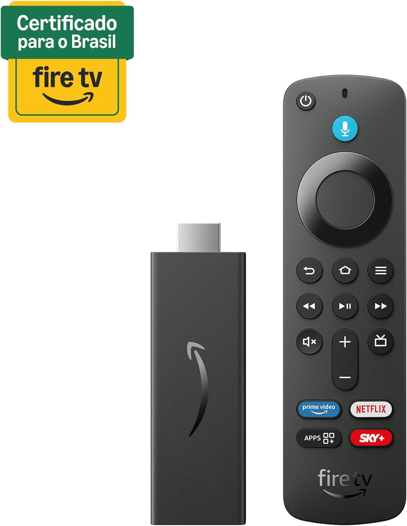 Fire TV Stick HD com Alexa — Streaming Full HD, Controle por Voz e Casa Inteligente