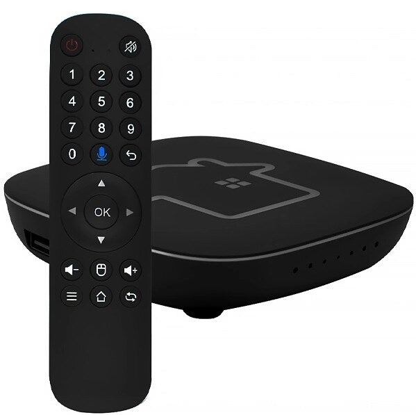 Reprodutor de Mídia Digital 4K - Android 14, 2GB, 16GB, Wi-Fi Dual-Band e Controle por Voz