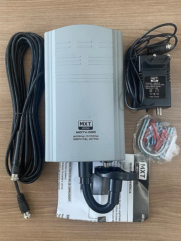 Antena Digital Interna Amplificada - Sinal HDTV/UHF, Pega Canais de TV Aberta sem Mensalidade
