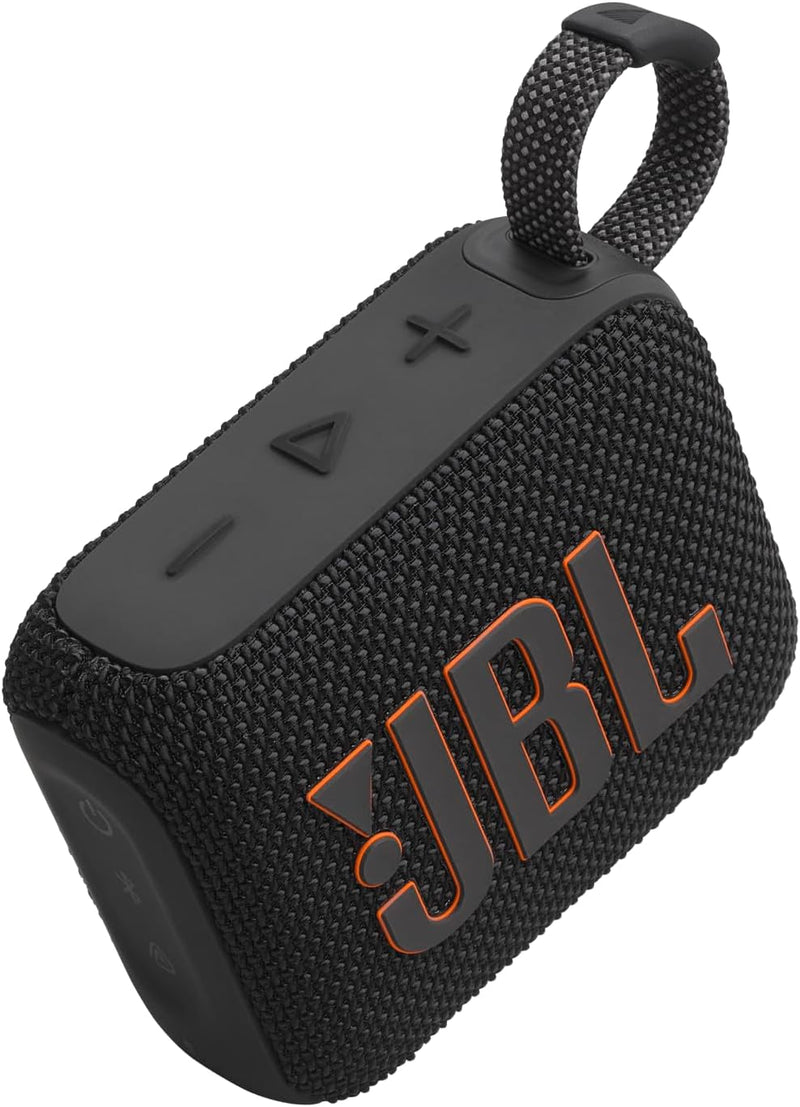 Caixa de Som Bluetooth JBL Go 4 Original — JBL Pro Sound, IP67 À Prova D'água e Poeira, Até 7h de Bateria e Auracast — Preta