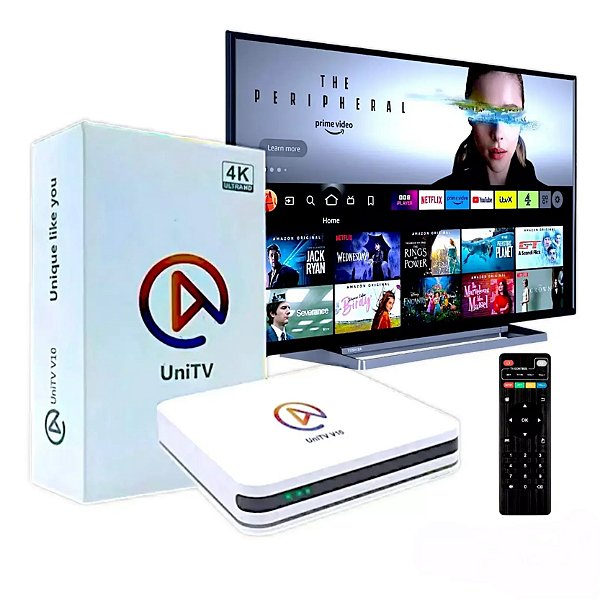 TV Box UniTV V10 4K - Android 11, 2GB, Wi-Fi Dual-Band